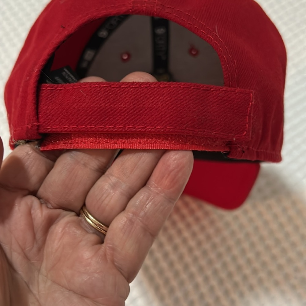 Blackhawks Hockey NHL Red New Era Adjustable Baseball Hat - Picture 6 of 10
